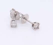 Classic White Gold approximate 0.5ct Diamond Stud Earrings