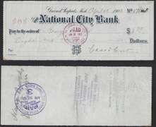 Grand Rapids Check National City Bank 1903