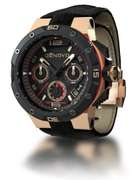 DeNovo Swiss Made men’s watch, 100m Water resistance, Rubber strap with extra leather strap