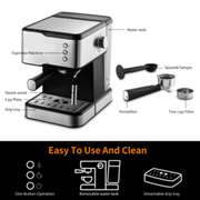 20 Bar Espresso Machine 950W Removable Foaming Nozzle