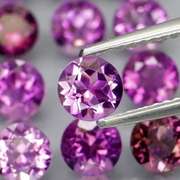 Glittering 7.06ct round cut Bolivian Amethyst set