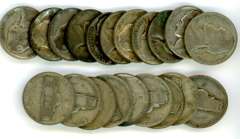 20 Silver War Nickels