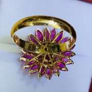 14kt Yellow Gold & Ruby Cocktail Ring