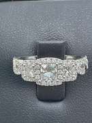 CERTIFIED NEIL LANE 14K WHITE GOLD AND DIAMOND RING