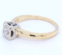 Vintage Yellow Gold Diamond Engagement Ring