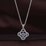 Daily wear Flower Dancing Stone Pendant