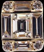 Regal 18k Yellow Gold Diamond Earrings