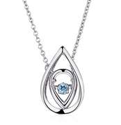 Glimmer in My Heart Blue Topaz Pendant