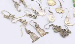Big Group Lot of Vintage Sterling Silver Earrings