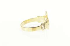 9K Yellow Gold Claddagh Traditional Irish Celtic Loyalty Ring