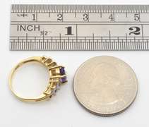 Sweet Amethyst * Diamond Ring