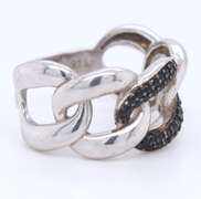Sterling Silver Flat Curb Link Ring
