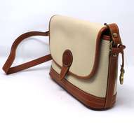 Dooney & Bourke off White Peddle Leather Crossbody