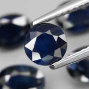 Rich blue 4.25ct mixed cut Sapphire set