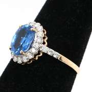 Delightful Sapphire and Diamond 14kt Ring