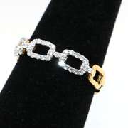 Diamond Chain Link 14kt Band