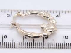 Group Lot of 4 Vintage 925 Sterling Silver Hoop Earrings