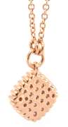 New Gabriel & Co Rose Gold Pave Diamond Beaded Pendant on Chain