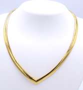 Italian 925 Sterling Silver Omega Necklace