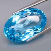 Large 24.60ct top Swiss blue Topaz