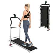 Shock-absorbing Folding Manual Treadmill Work Machine