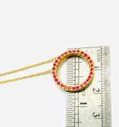 14kt Yellow Gold & Ruby Pendant Necklace