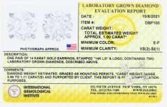 Certified Diamond Stud Earrings