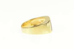 18K Yellow Gold Ammolite Squared Retro Graduated Ring