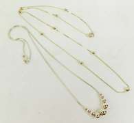 2 Sterling Silver Bead Necklaces