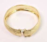 Sensational Omega Bracelet in 14K Yellow Gold