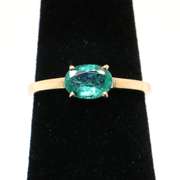 14kt Yellow Gold & Emerald Cocktail Ring