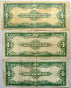 3 $ 1923 Large Size Silver Certificates