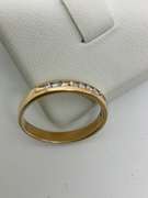 14K YELLOW GOLD DIAMOND BAND