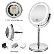 Touch 10X Magnifying Makeup Mirror LED Light Dual Side