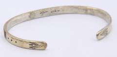 Group Lot of 3 Vintage Sterling Silver Cuff Bangles