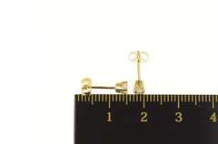 14K Yellow Gold 0.30 Ctw Diamond Classic Round Solitaire Earrings