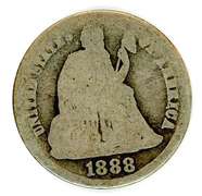 1888-S Liberty Seated Dime