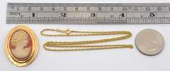 Vintage 14k Cameo Pendant or Brooch