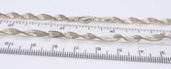 Vintage Italian Sterling Silver Rope Chain Necklace