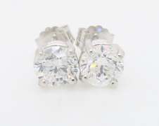 Certified Diamond Stud Earrings