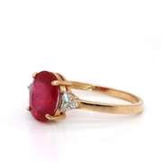 Enchanting Ruby and Diamond 14kt Ring