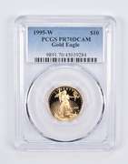 PR70 DCAM 1995-W $10 American Gold Eagle 1/4 Oz. .999 Fine Gold PCGS