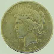 1922-S Peace Silver Dollar $1 US Coin