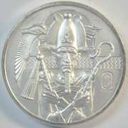 Special 2 Troy OZ pure Silver Egyptian God Osiris medallion