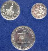 2 1976 3 Piece Bicentennial Silver Proof Sets