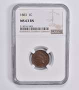MS63 BN 1883 Indian Head Cent NGC