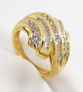 Sparkling Channels of Diamonds Ring