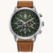 Citizen Green Dial Eco-Drive Chronograph, New In Box.