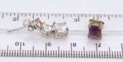 Group Lot of Vintage 925 Sterling Silver Earrings