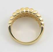 Modern 2 Rows of Diamonds Ring